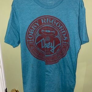 large teal t-shirt, perfect for a big tee kinda outfit